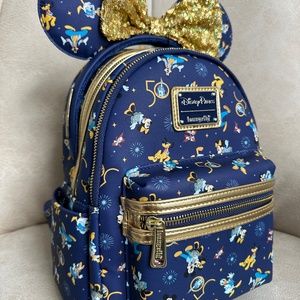 COMBO DEAL! Disney Loungefly 50th Anniversary Backpack & Ears Headband
